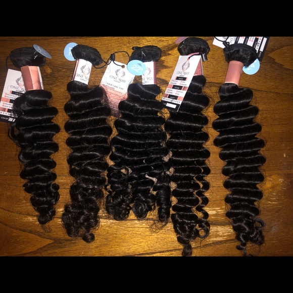 Deep wave human hair extensions 18-22”